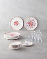 Wholesale Ceramic Dinnerware Set   Colorful 18 Piece Service for 6