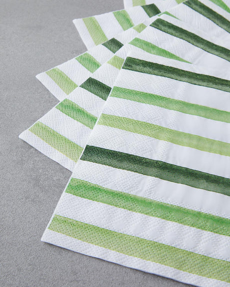 Professional Grade Green Decorative Paper Napkins   33x33cm