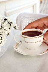 Linden Art Porcelain 'Best Moment Of The Day' Premium Coffee Cup - TryAladdin