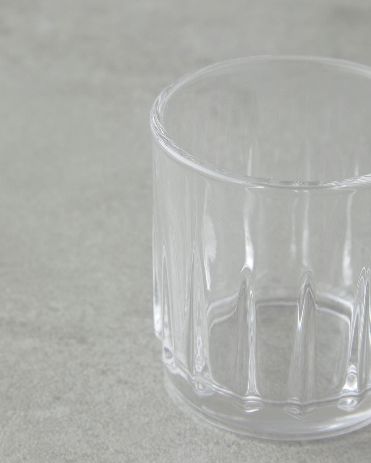 Elegant Transparent Turkish Coffee Serving Glass Set 6 Piece
