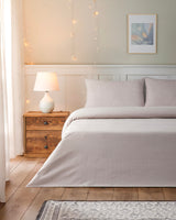 Professional Grade Easy Iron Duvet Cover Set with Sheet Double Light Plum