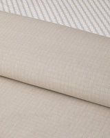 Professionelle, bügelleichte Bettwäschegarnitur für Doppelbett – Bettbezug und Spannbettlaken, Beige
