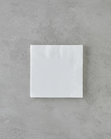 Professional White Disposable Paper Napkins 33x33 cm 20 Count