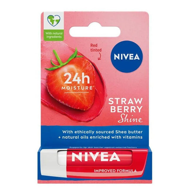 Lip Balm - Hydrating & Shimmering Strawberry Scented Lip Care - TryAladdin