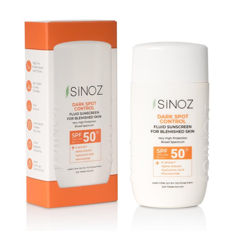 Liquid Face Sunscreen - Broad Spectrum SPF 50+ for Spot - Prone Skin - TryAladdin