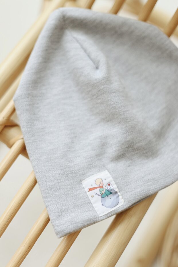 Little Prince Soft Grey Baby Beanie - TryAladdin