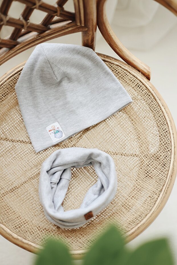 Little Prince Soft Grey Baby Beanie - TryAladdin
