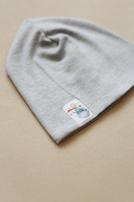 Little Prince Soft Grey Baby Beanie - TryAladdin