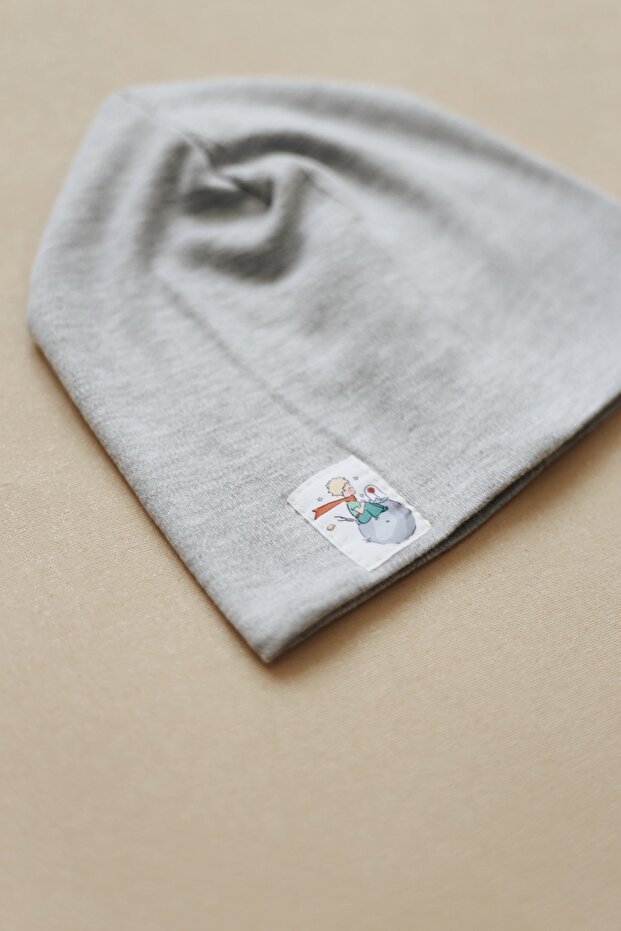 Little Prince Soft Grey Baby Beanie - TryAladdin