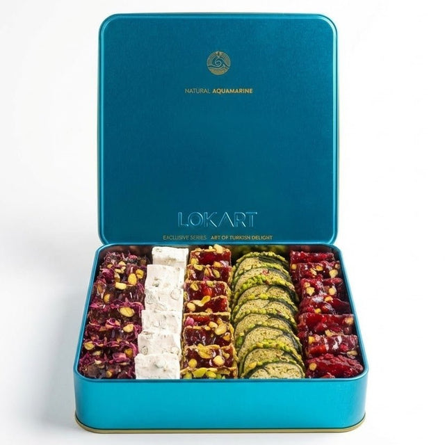 Lokart Premium Mixed Rolled & Coiled Turkish Delight Assortment - 800g - TryAladdin