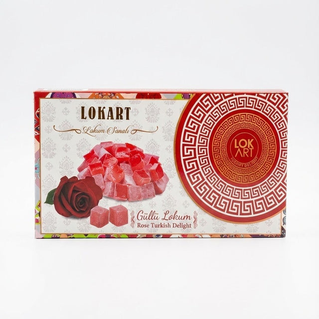 Lokart Premium Rose Turkish Delight Lokum - 400g - TryAladdin