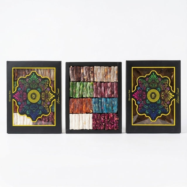 Lokart Professional Gourmet Assorted Finger Turkish Delight Gift Box - 550g - TryAladdin