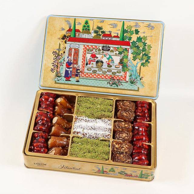 Lokum Atolyesi | Assorted Gift Box of Walnut Churchkhela, Pestil and Kome Stuffed with Hazelnuts, Walnuts and Pistachio