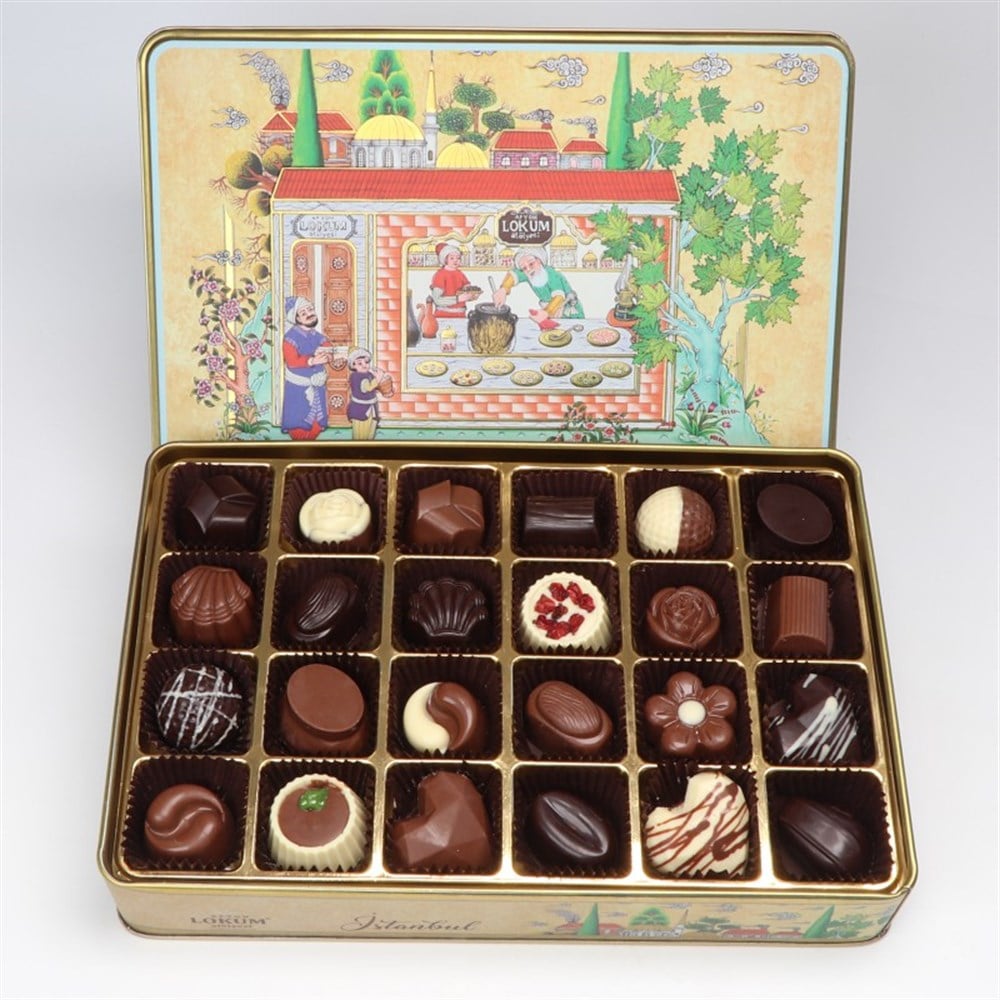 Lokum Atolyesi | Assorted Special Chocolates in Metal Gift Box