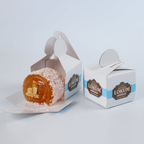 Lokum Atolyesi | Classic Wrapped Turkish Delight with Walnut (In 10 Single Boxes)