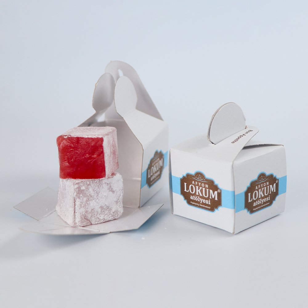 Lokum Atolyesi | Rose Flavored Turkish Delight (In 10 Single Boxes)