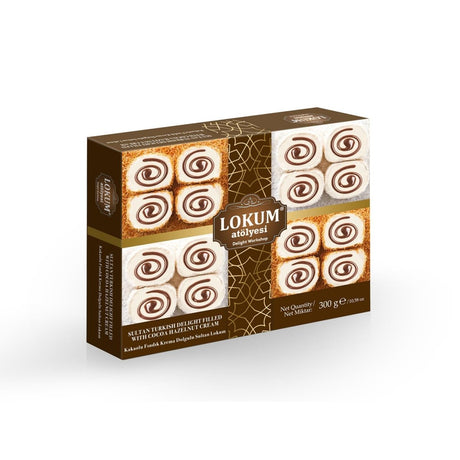 Lokum Atolyesi | Sultan Turkish Delight with Cocoa and Hazelnut Cream Filling