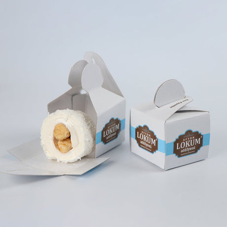 Lokum Atolyesi | Sultan Wrapped Turkish Delight with Hazelnuts (In 10 Single Boxes)