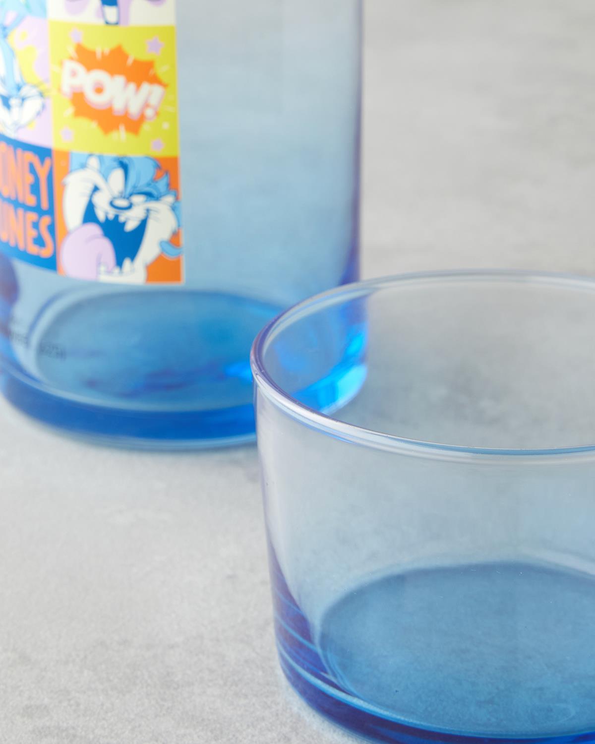 Licensed Looney Tunes Bedside Carafe Set Premium Glass Drinkware