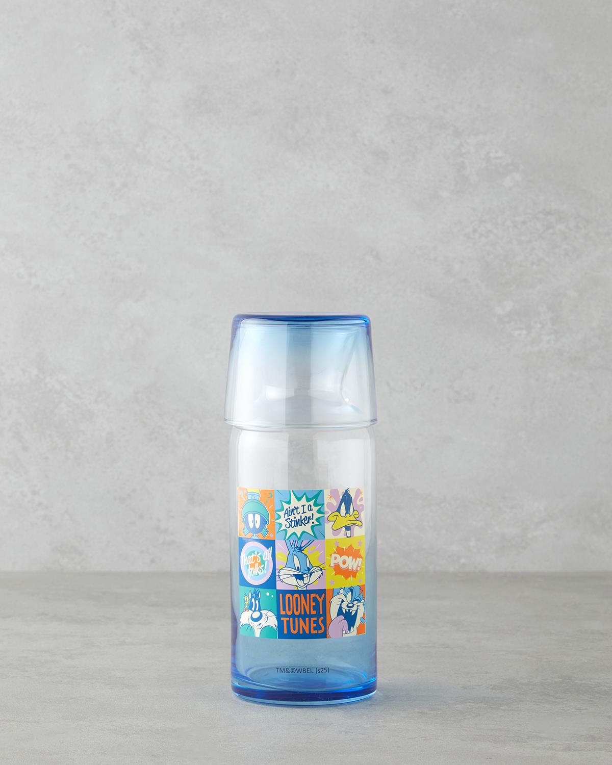 Licensed Looney Tunes Bedside Carafe Set Premium Glass Drinkware