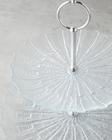 Professional Multi Tier Glass Serving Stand Dessert Display