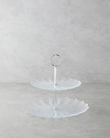 Professional Multi Tier Glass Serving Stand Dessert Display