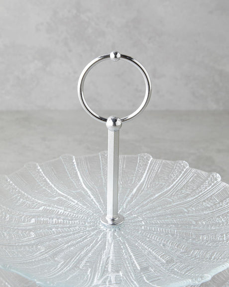 Professional Multi Tier Glass Serving Stand Dessert Display