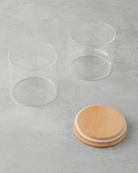 Professional Borosilicate Glass Storage Jar Set 1000ml Clear