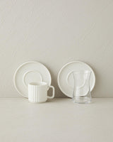 Professional Porcelain 18 Piece Tea Coffee Serving Set White