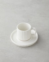 Professional Porcelain Turkish Coffee Cup Set White 4 Piece 90ml