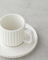 Professional Porcelain Turkish Coffee Cup Set White 4 Piece 90ml