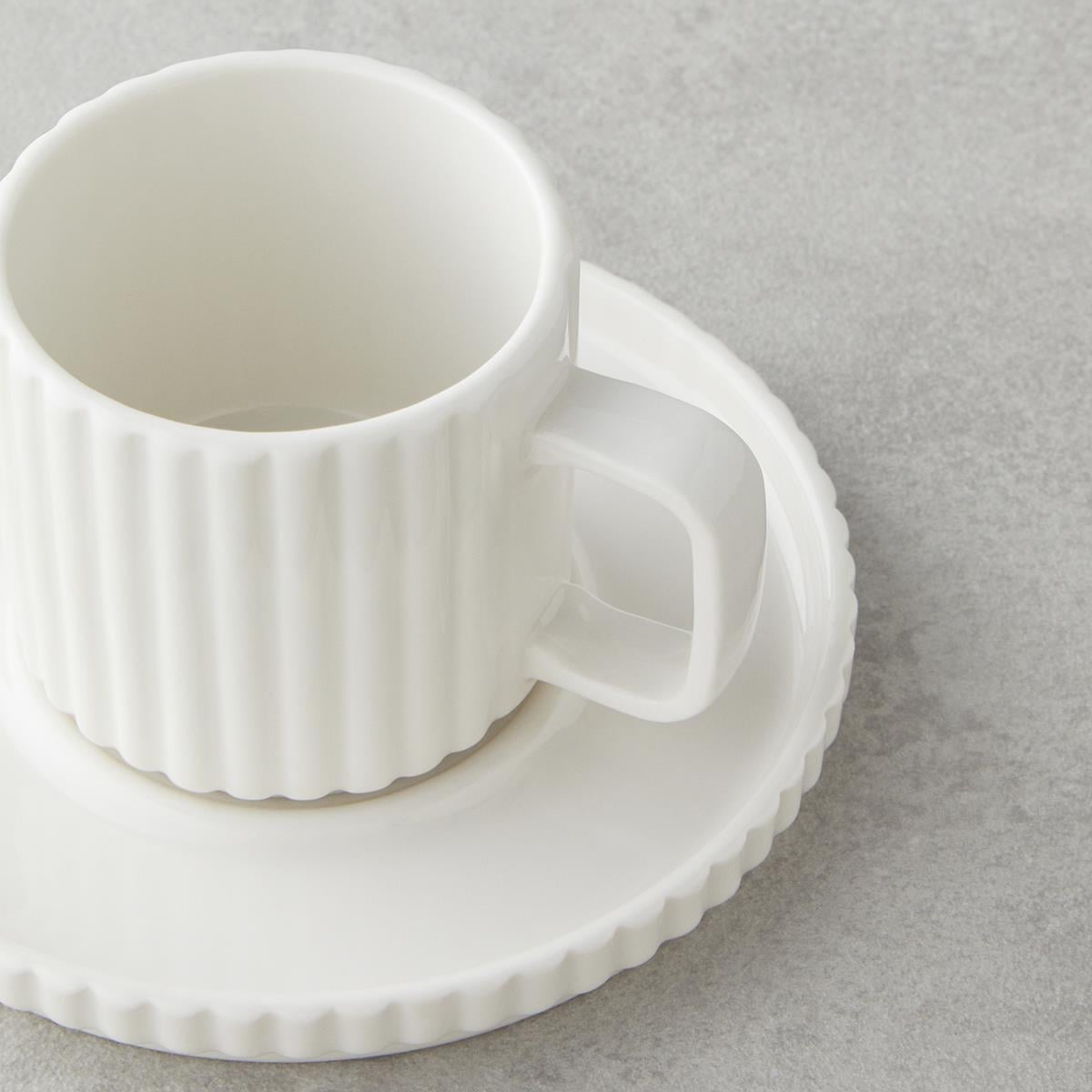 English Home Lunara Professionelles Porzellan Türkisches Kaffeetassen-Set - 4-teilig