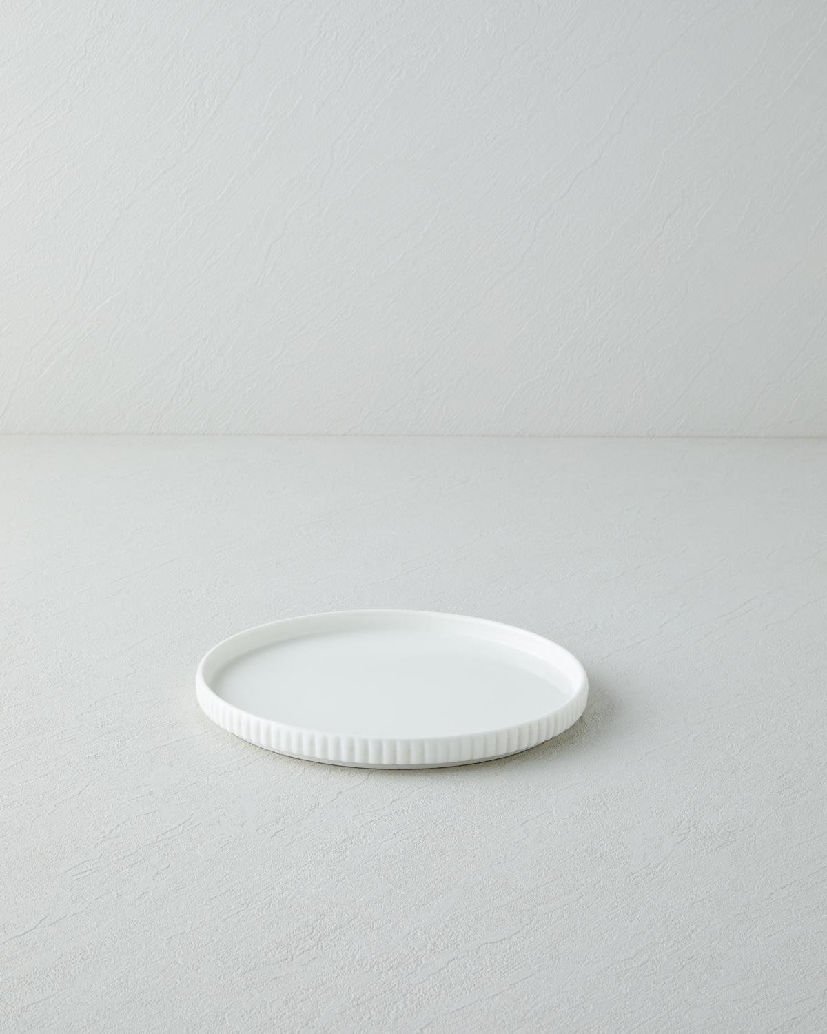 Premium White Porcelain Dessert Plate   Elegant Lunara Collection