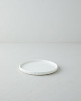 Premium White Porcelain Dessert Plate - Elegant Lunara Collection