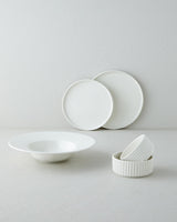 Premium White Porcelain Dessert Plate   Elegant Lunara Collection