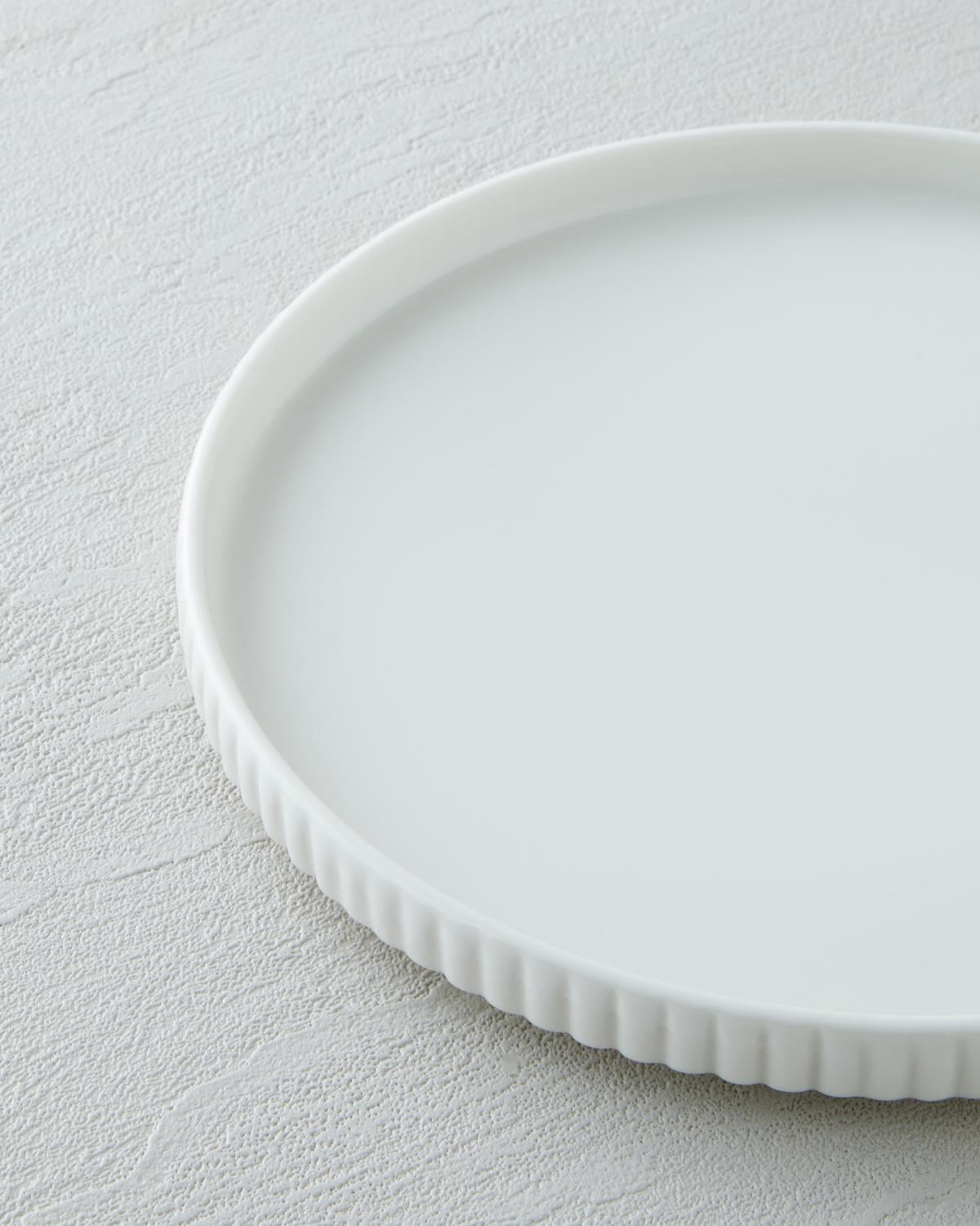 Premium White Porcelain Dessert Plate   Elegant Lunara Collection