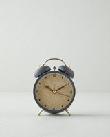 Modern Lunel Decorative Table Clock Sleek Black 13cm