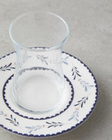 Professional Porcelain Blue Tea Set 12 Piece Service for 6