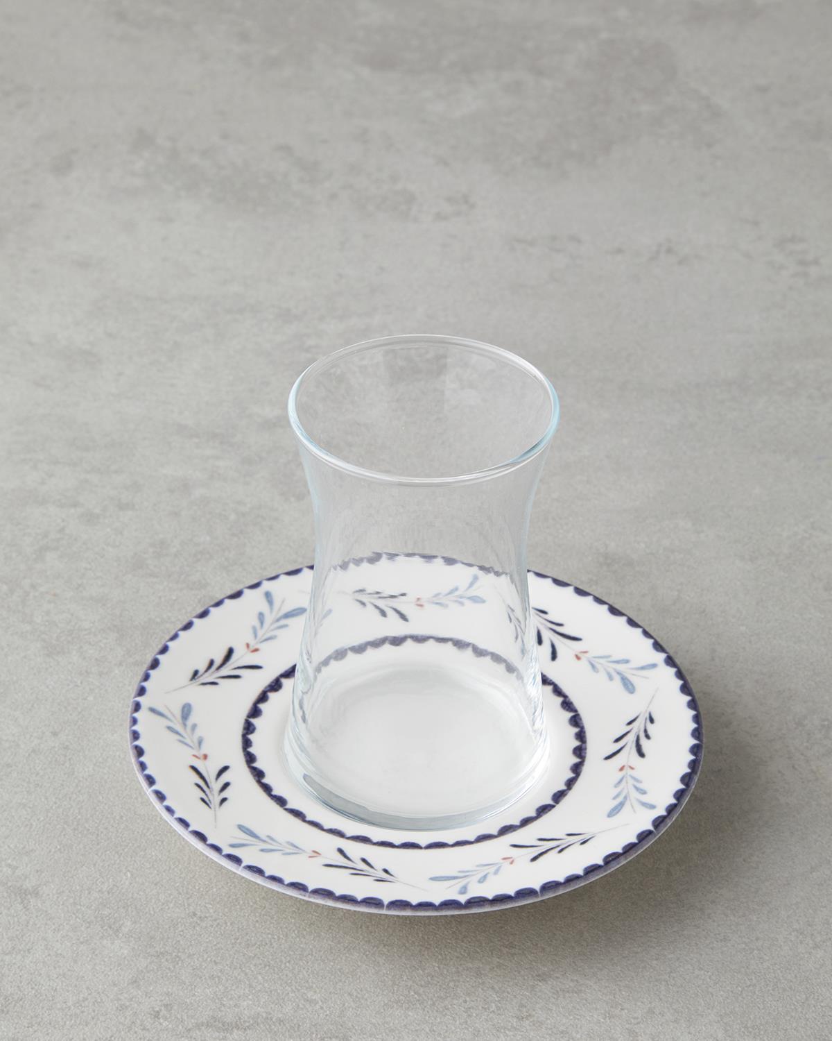 Professional Porcelain Blue Tea Set 12 Piece Service for 6