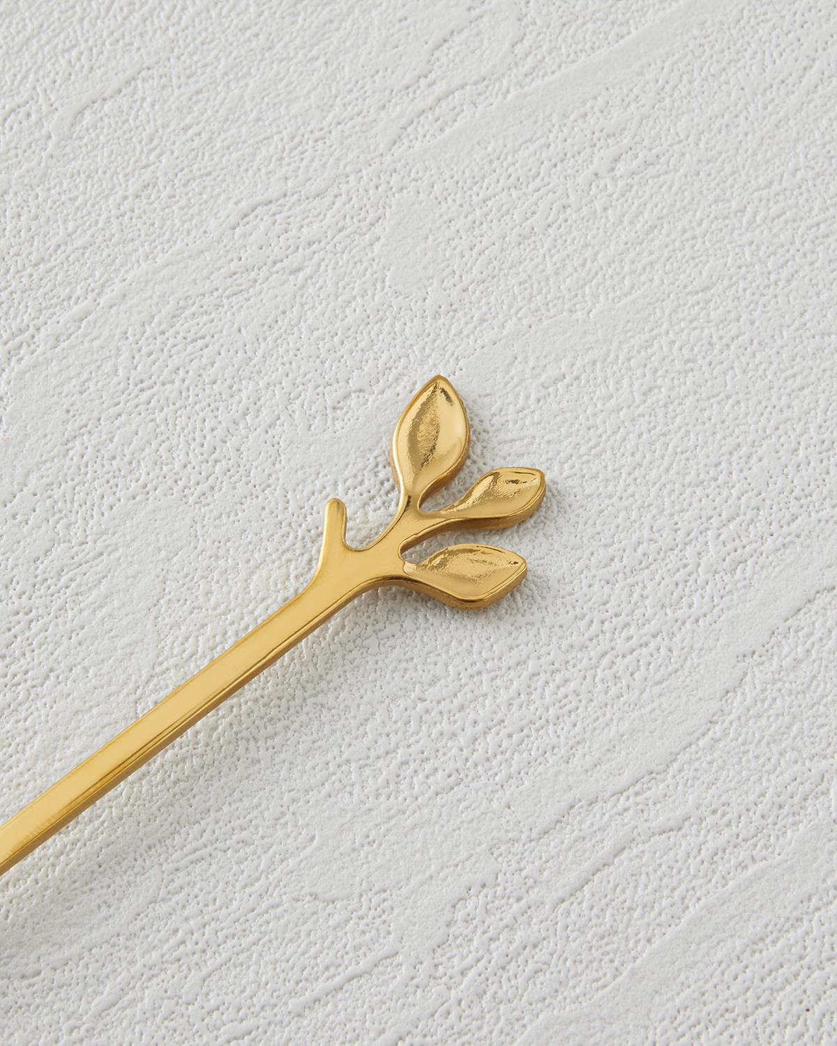 Lush Elegance Professional Gold Stainless Steel Flatware Set - 4 Piece