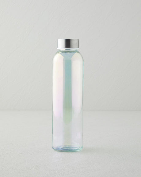 Premium Lustered Glass Decorative Bottle - Vibrant Colorful Design