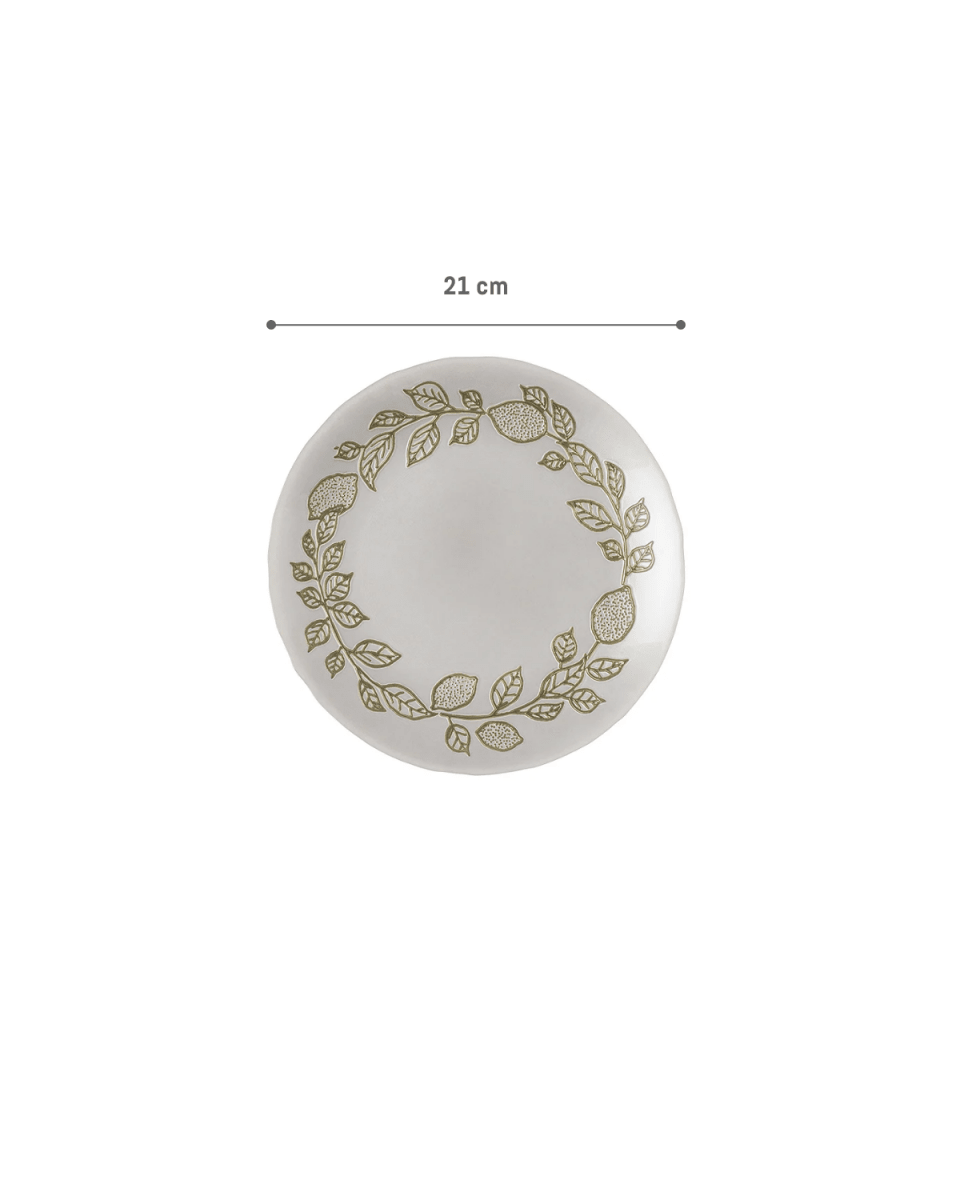 Lustrous Glass Dessert Plate - Modern Minimalist - TryAladdin