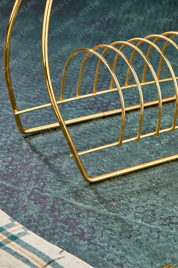 Luxury 6 - Piece Gold Coffee Cup Display Stand - Kitchen Line - TryAladdin