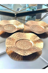 Luxury Gold Plated Metal Tea Coaster Set - 6 - Piece - TryAladdin