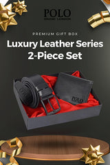Luxury Leather Men's Belt & Wallet Gift Set - 2 - Piece - TryAladdin