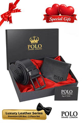 Luxury Leather Men's Belt & Wallet Gift Set - 2 - Piece - TryAladdin