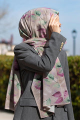 Luxury Medina Silk Shawl - Autumn Pink Wrinkle - Free - TryAladdin