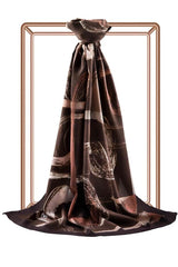 Luxury Medina Silk Shawl - Brown Beige - TryAladdin