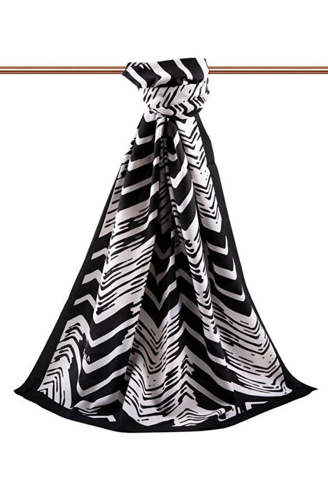 Luxury Medina Silk Shawl - Geometric Pattern, Wrinkle - Free - TryAladdin