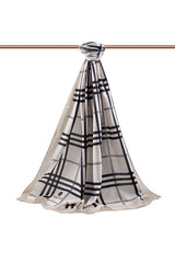 Luxury Medine Silk Plaid Shawl - Wrinkle - Free - TryAladdin